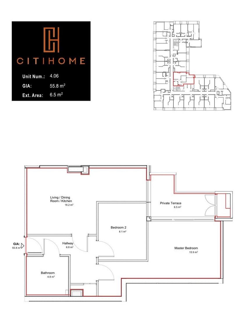 Image of Apartment - 2 Bedrooms - 1 Bathrooms for Rental in CitiHome-Gibraltar, Image 3